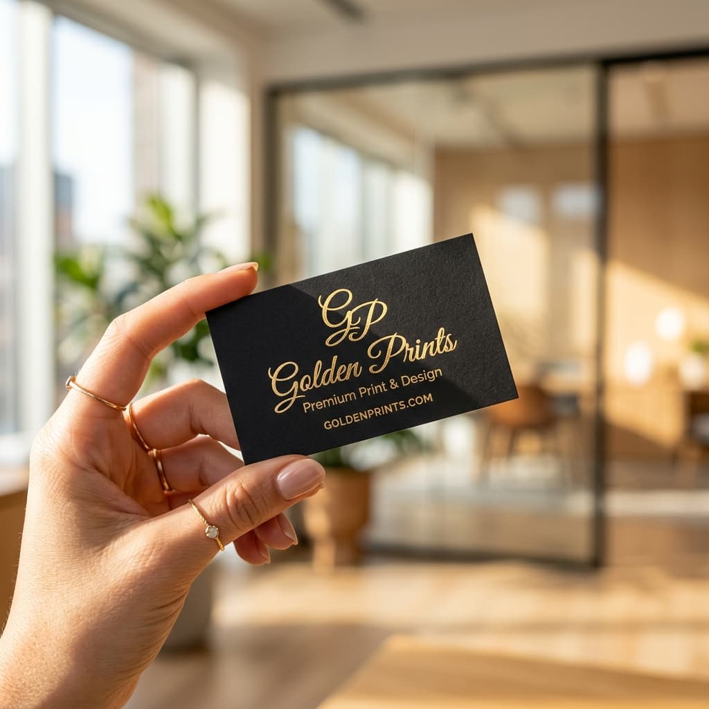 Luxury Gold Foil Business Cards - View 3