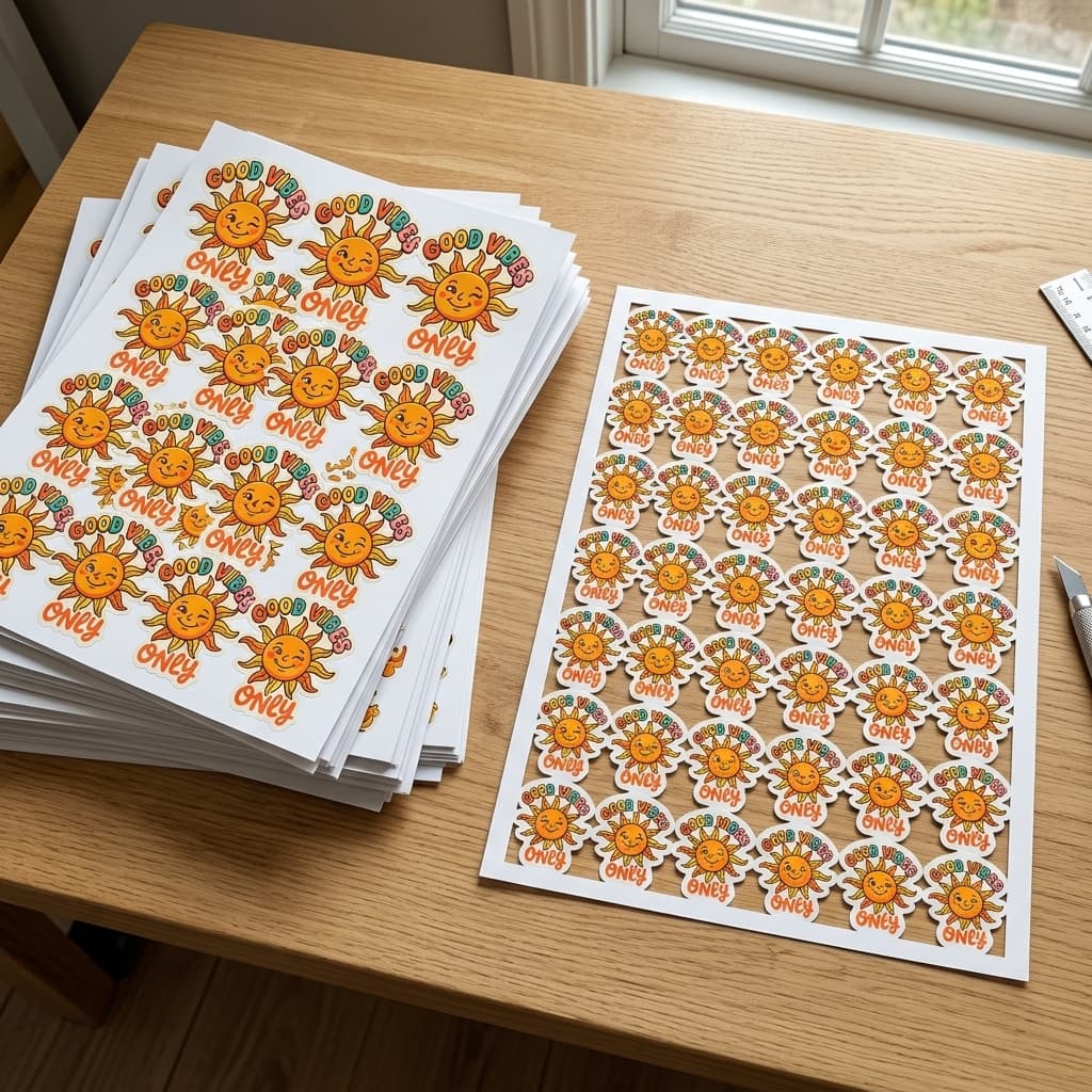 Holographic Die-Cut Stickers - View 1