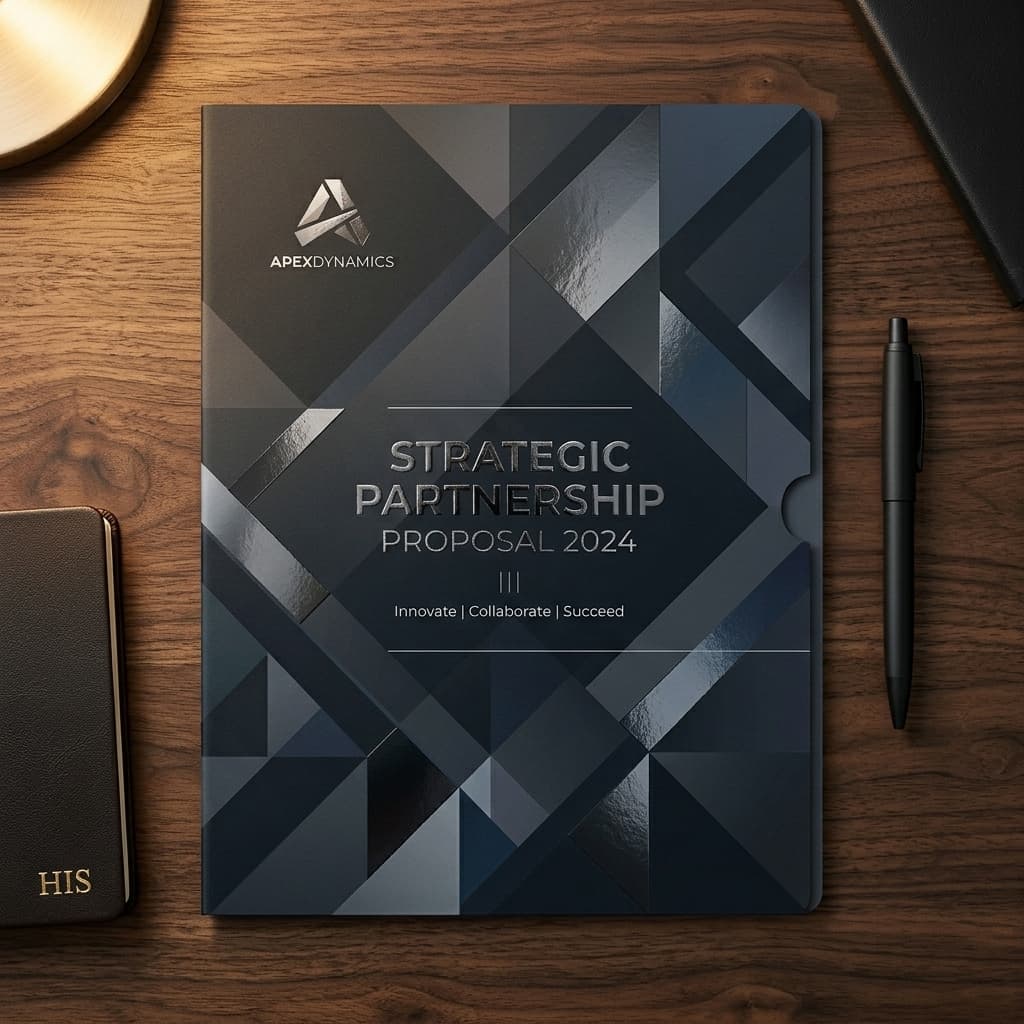 Spot UV Presentation Folders